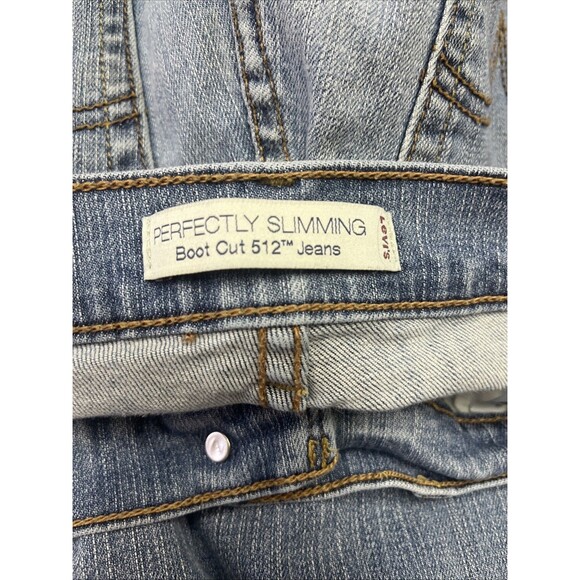 Levi's Jeans Perfectly Slimming 512 Boot Cut Women's 12L Stretch Denim Mid-Rise - Picture 6 of 7